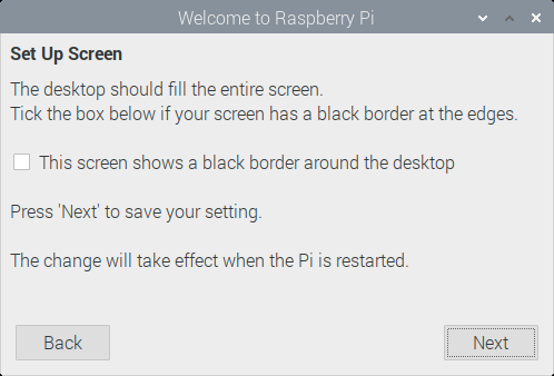 Pi setup wizard screen 4