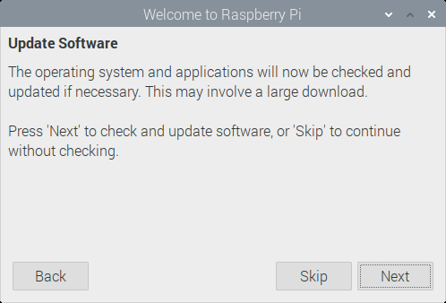 Pi setup wizard screen 6