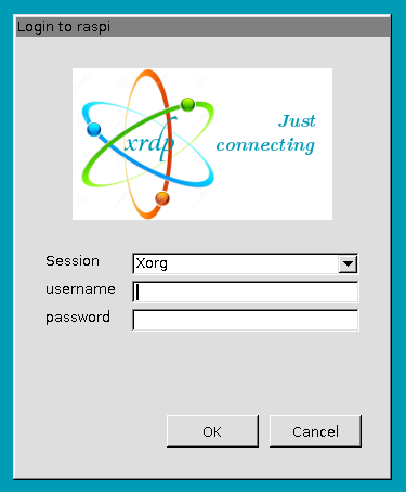 xrdp login screen